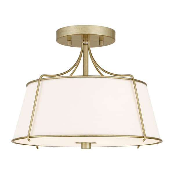 Home Decorators Collection Charleston Park 13 in. 3-Light Brushed