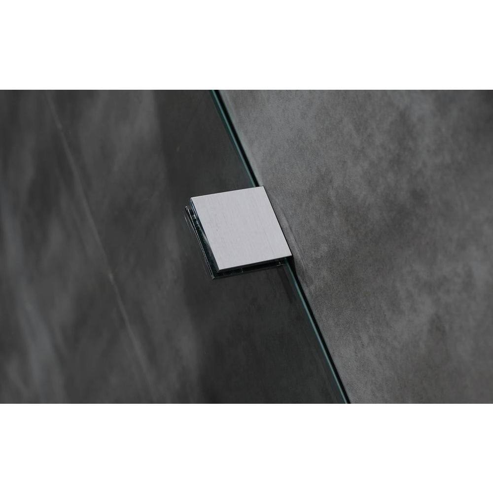 Moselle 75" Frameless Sliding Shower Door with Stainless Steel Hardware
