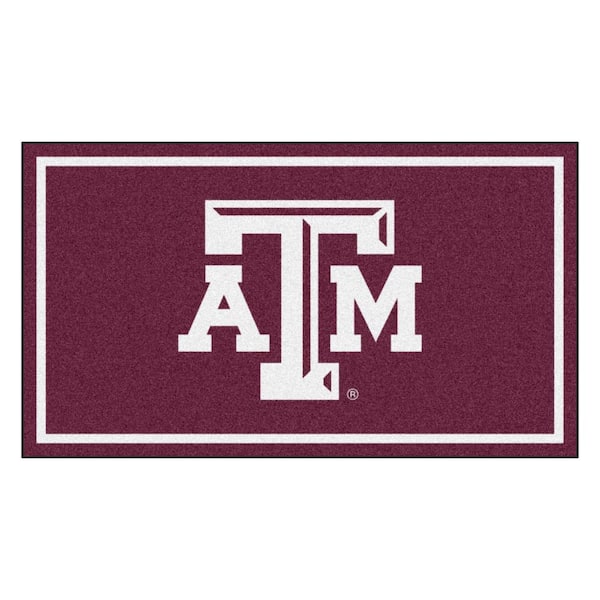 NCAA Texas A&M University 3 ft. x 5 ft. Ultra Plush Area Rug