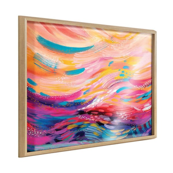 Kate and Laurel Blake "Brush Strokes 90" by Jessi Raulet of Ettavee Framed Art Print 24 in. x 32 in.