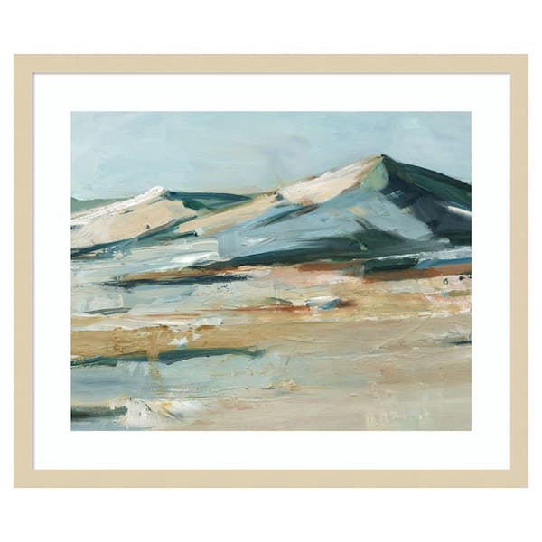 Amanti Art Spring Mountain View II by Ethan Harper 25 in. W x 21 in. H. Wood Framed Wall Art Print Framed in Brown