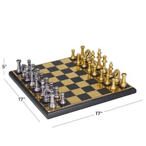 Gold Aluminum Chess Game Set