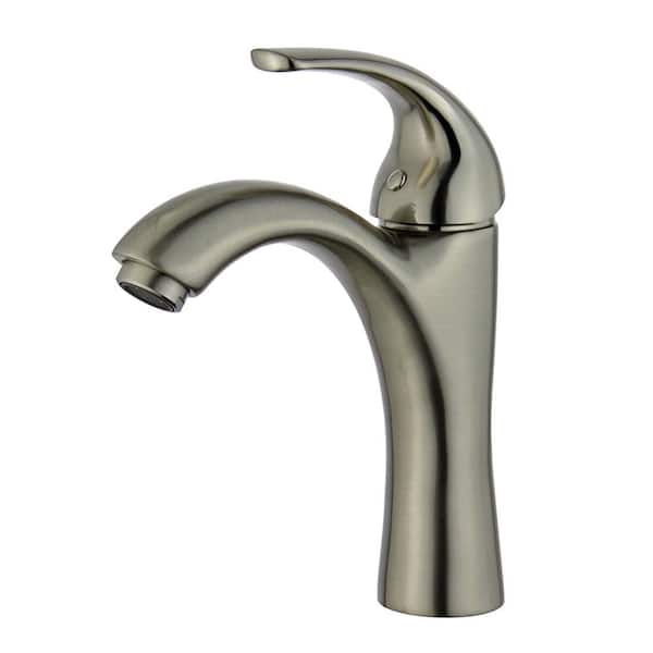 Seville Single Hole Single-Handle Bathroom Faucet in Brushed Nickel