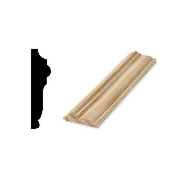 Woodgrain Millwork WM 1218 5/8 in. x 2-1/2 in. Solid Pine Chair Rail Moulding