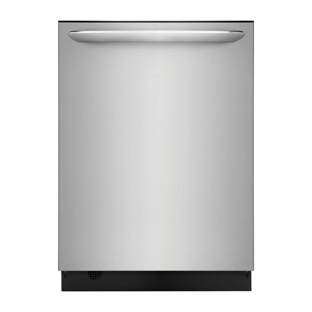 FRIGIDAIRE GALLERY 24 in. Smudge Proof Stainless Steel Top Control Built-In Tall Tub Dishwasher with Stainless Steel Tub, 49 dBA, Smudge-Proof Stainless Steel