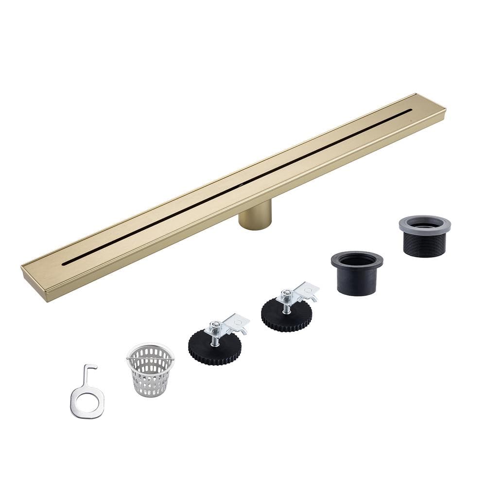 Store all your shower supplies with this Balljoint rose gold