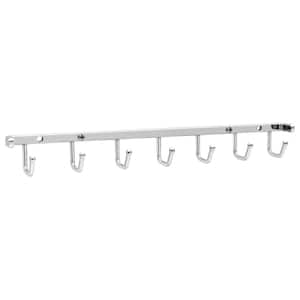 Sidelines 14 in. W Chrome Closet Belt Rack Organizer