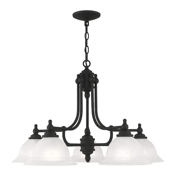 Livex Lighting North Port 5-Light Black Chandelier