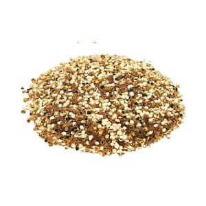 1 lb. of 1/16 in. Gold Foil Ceiling Glitter Covers 500 sq. ft.