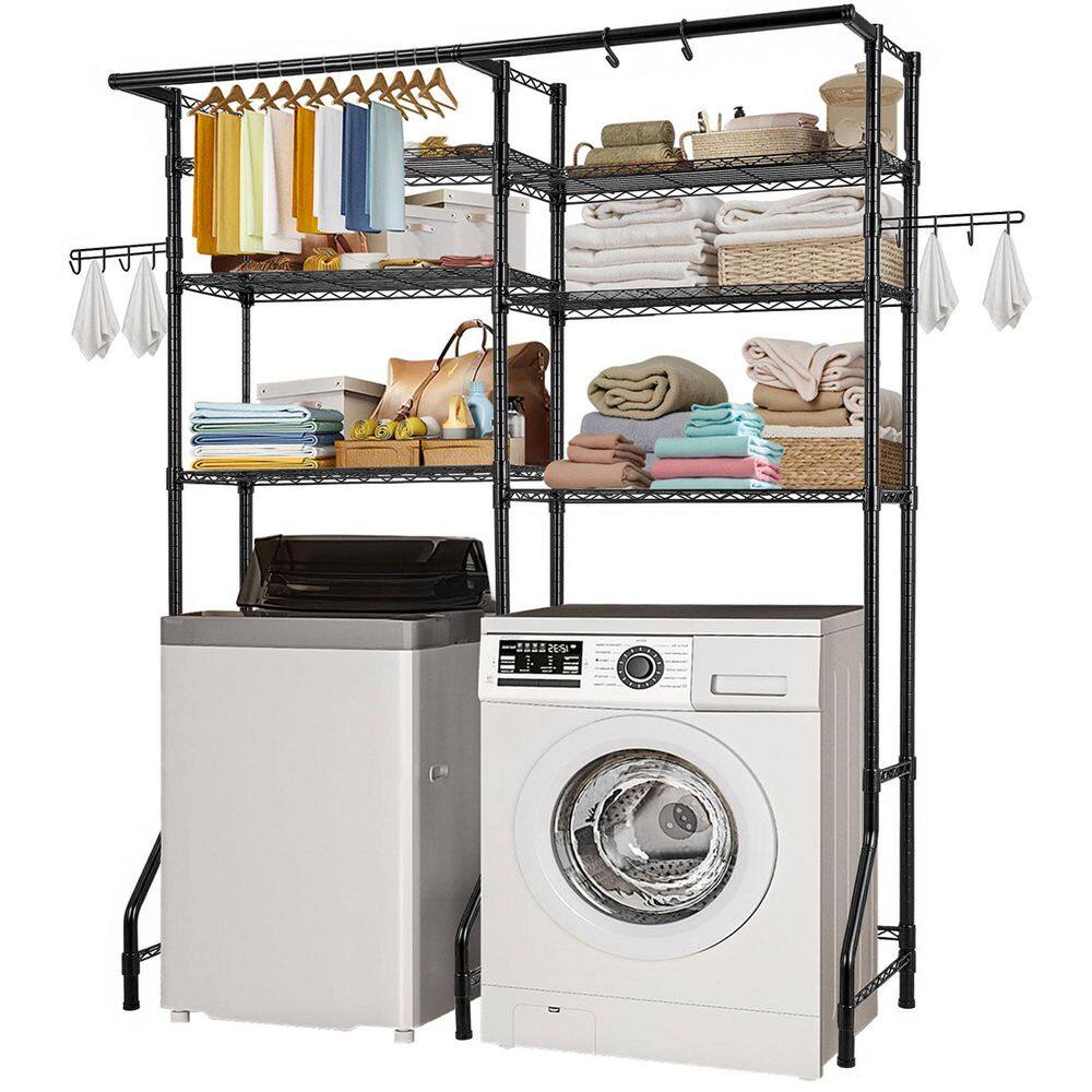 Washer & Dryer Storage Shelf - Adjustable Stackable Laundry Rack With 418 Lb Capacity