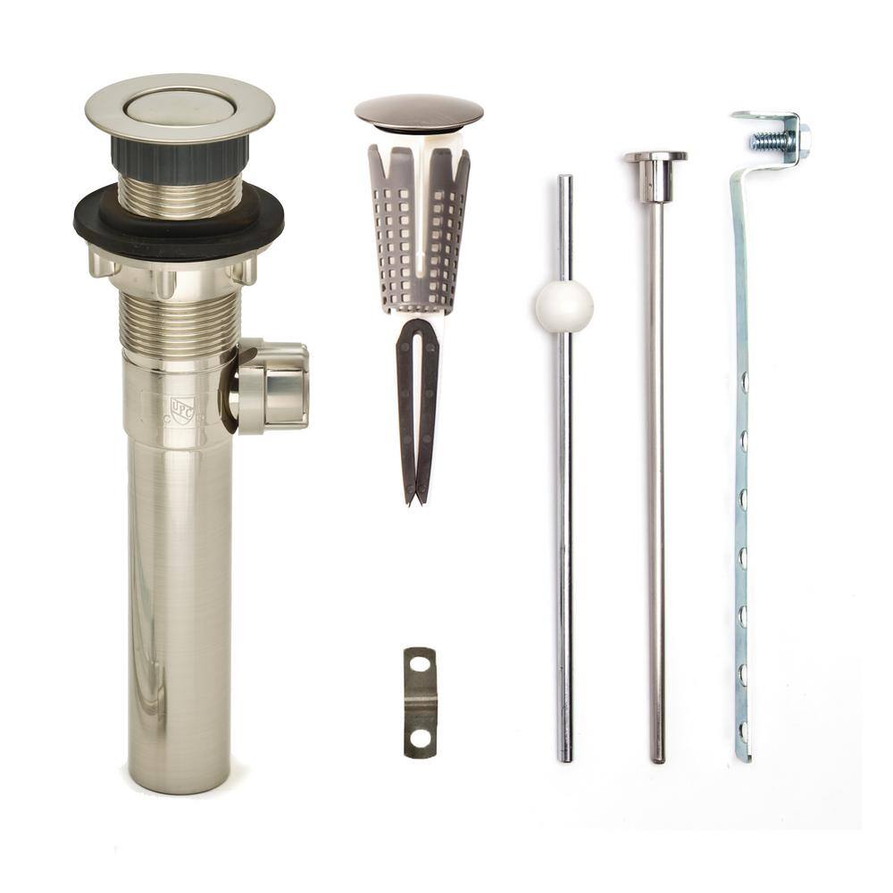 "SinkSTRAIN Pop-Up Drain, Easy Remove Hair Catcher Stopper, Matching ABS Body w/o Overflow, 1.6-2"" Sink Hole, Br Nickel" price history on PriceWatchPro