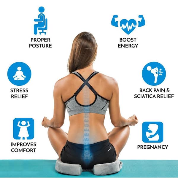 LEGMEE Gel Enhanced Seat Cushion Cooling Gel Core, Memory Foam Seat Cushion  Gel for Sciatica Coccyx Back & Tailbone Pain Relief - Orthopedic Chair Pad  for Lumbar Support in Office Chair Car