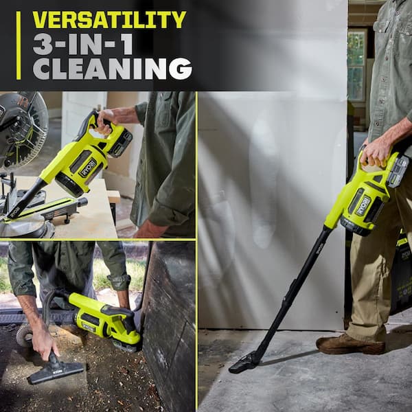 RYOBI ONE+ 18V Cordless Wet/Dry Hand Vacuum (Tool Only) PCL702B - The Home  Depot