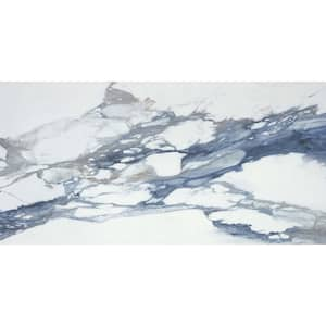 Splendor Blue 23.62 in. x 47.25 in. Polished Porcelain Rectangular Wall and Floor Tile (14 Cases/217.7 sq. ft./Pallet)