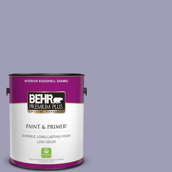 BEHR PREMIUM PLUS 1 gal. #630F-4 Wild Thistle Eggshell Enamel Low Odor Interior Paint & Primer