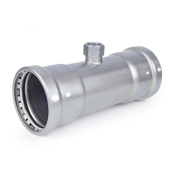 T TITANPRESS 2-1/2 in. x 2-1/2 in. x 3/4 in. Carbon Steel Press X FPT Female Tee XL FKM Mechanical