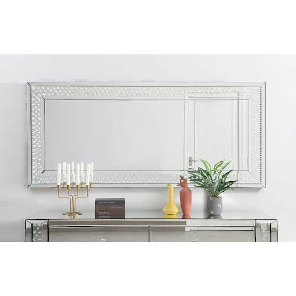 72in H x 32in W rectangle Clear LED Mirror LBM186544 - The Home Depot