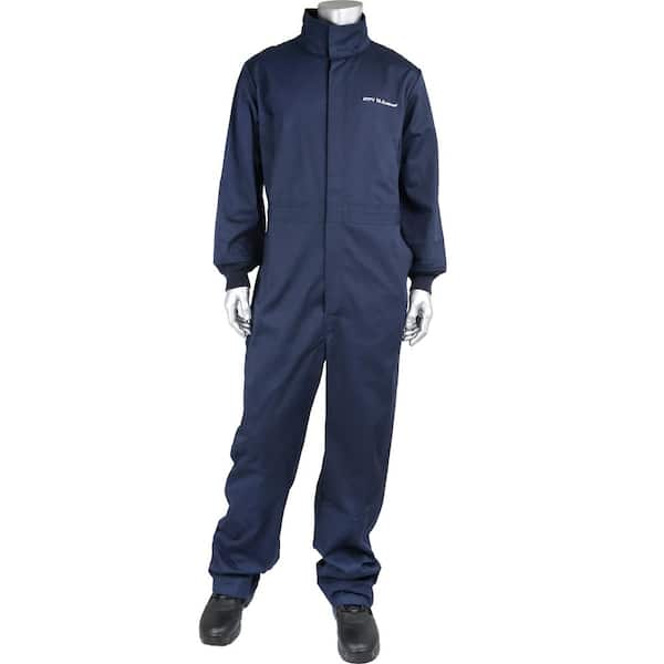 PIP Men's Medium Navy Cotton/Nylon AR/FR Dual Certified Coveralls