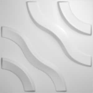 Lane White 1/2 in. x 1 ft. x 1 ft. White PVC Decorative Wall Paneling 1-Pack
