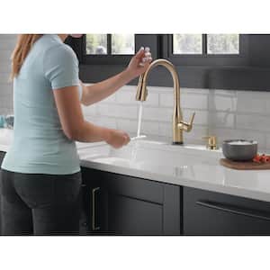 Marca Single-Handle Touch Pull-Down Sprayer Kitchen Faucet with ShieldSpray Technology in Champagne Bronze