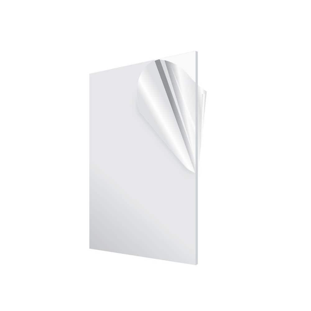 AdirOffice 12 x 24 Clear Plexiglass Acrylic Sheet Transparent