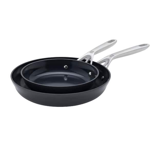 Motion Ceramic Hard Anodized 2-Piece Aluminum Nonstick Fry Pan Set