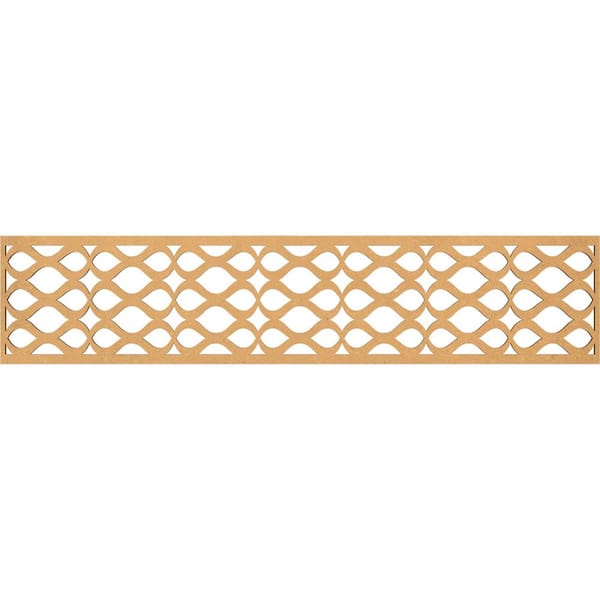 Ekena Millwork Somerset Fretwork 0.25 in. D x 46.75 in. W x 10 in. L MDF Wood Panel Moulding