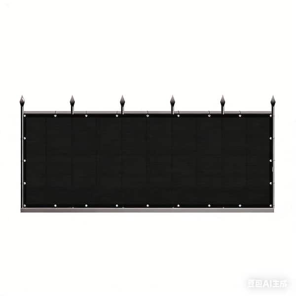 Privacy Fence Screen Heavy-Duty 90% Blockage Shade Cover Fencing Net for Wall Garden Gazebo Backyard, 8 x 200 ft., Black
