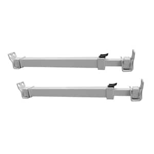Window Security Bar with Anti-Lift Lock 10.6 in. to 16 in., White (2-Pack)