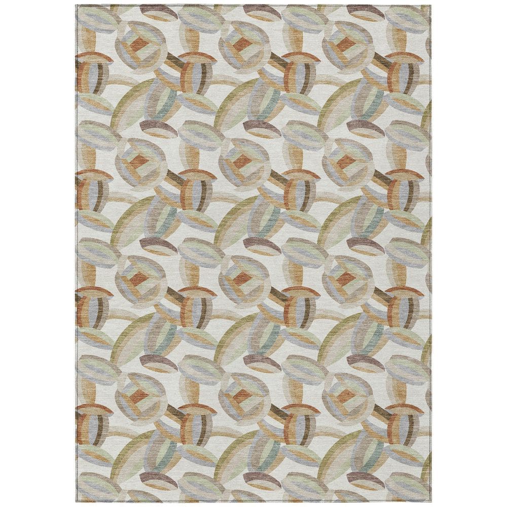 Chantille Machine Washable Indoor/Outdoor Abstract ACN2454 Ivory 5 ft. x 7 ft. 6 in. Area Rug price history on PriceWatchPro