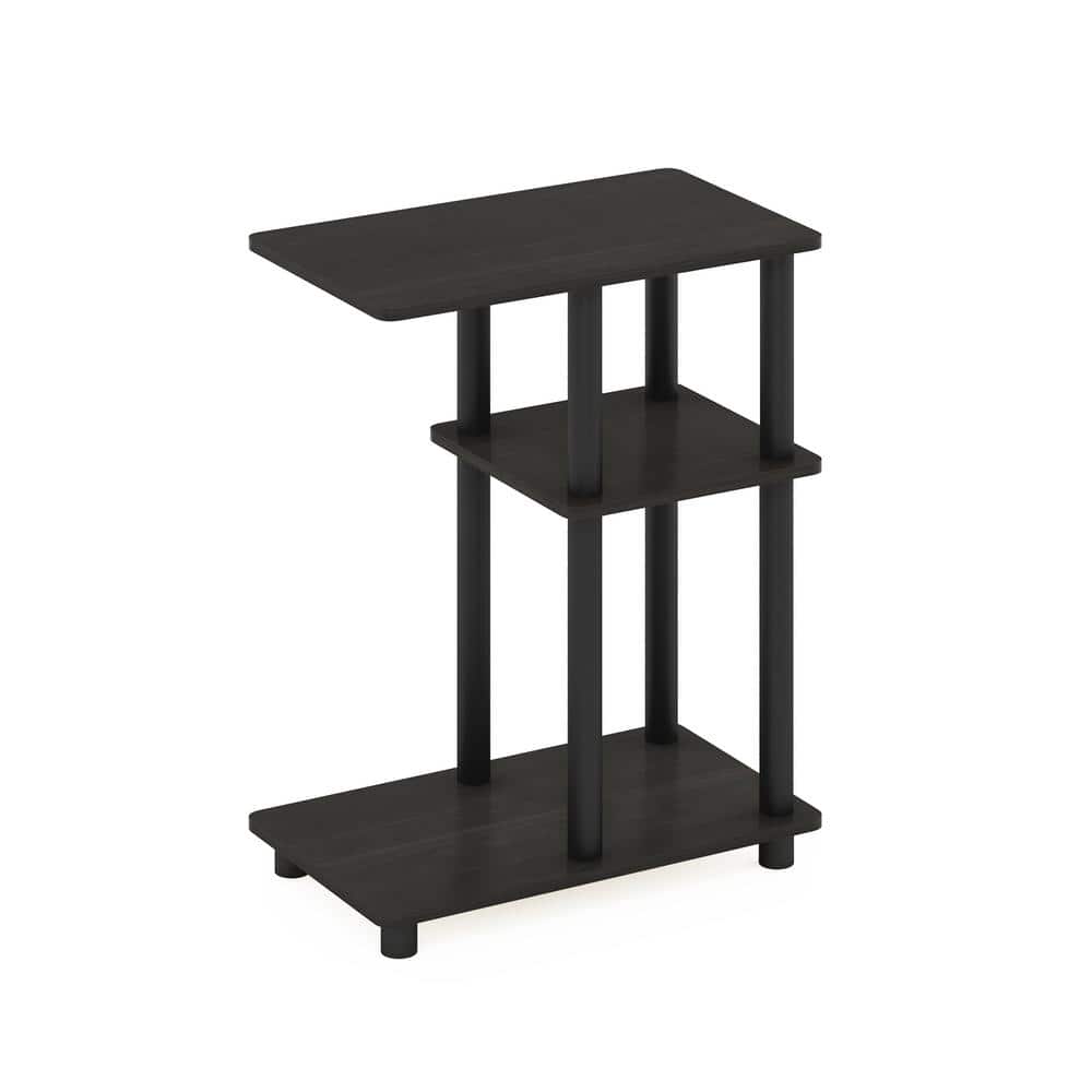 Espresso/Black Turn-N-Tube Rectangular Wood Side Table