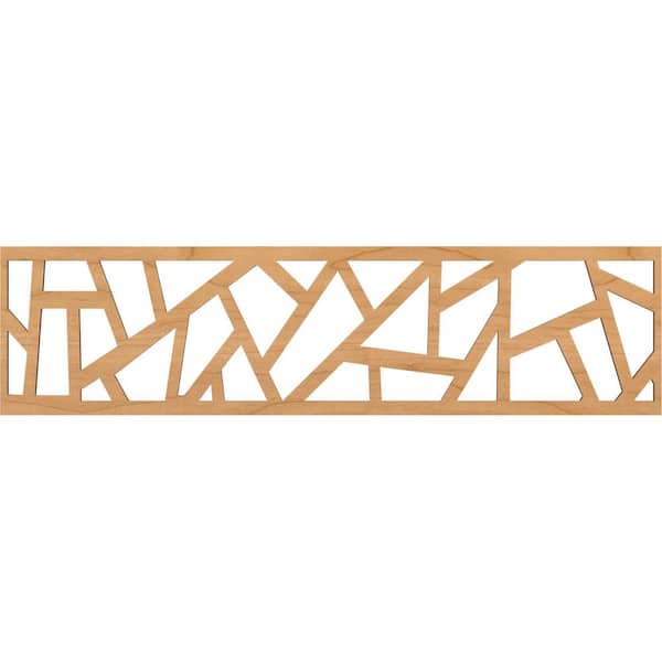 Ekena Millwork Harrisburg Fretwork 0.25 in. D x 47 in. W x 12 in. L Maple Wood Panel Moulding