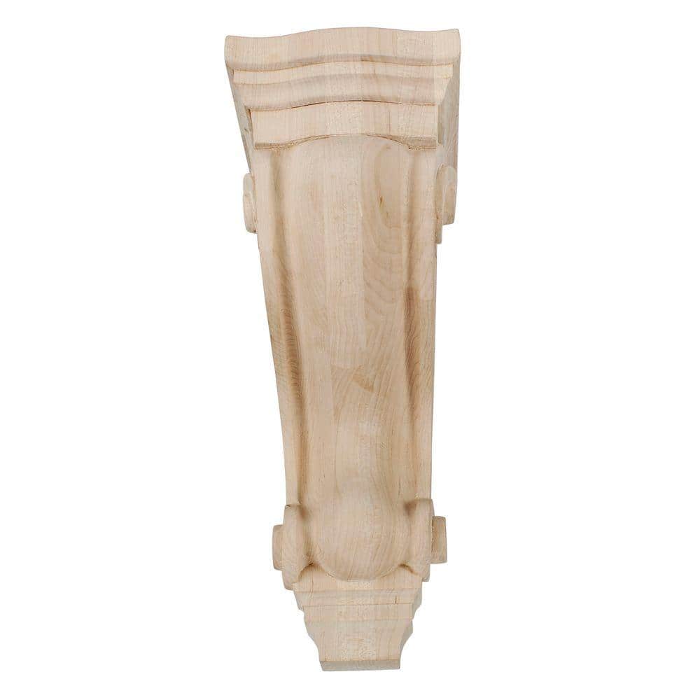 Large Unfinished Cherry Wood Classic Corbel