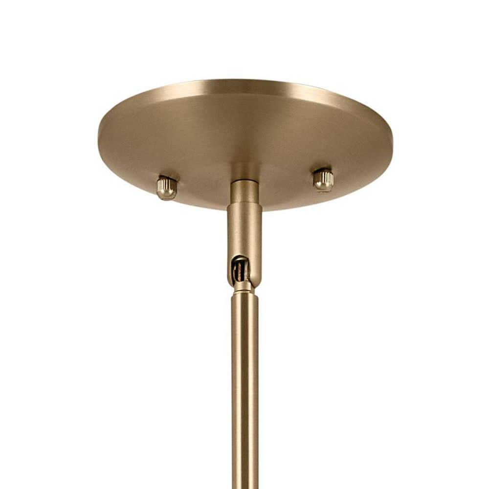Champagne Bronze 6-Light Modern Chandelier, 28" x 22.5"
