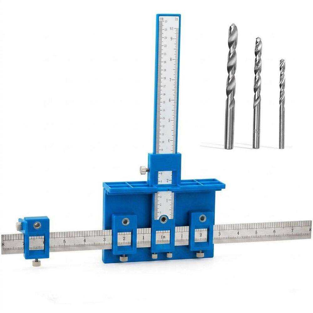 Cabinet Drawer Hardware Installation Template Jig Stainless Steel Drill Guide for Door Handle Pull Knob Mounting price history on PriceWatchPro
