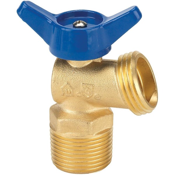 Everbilt 3/4 in. MIP and 1/2 in. FIP x 3/4 in. MHT Quarter Turn Brass Boiler Drain Valve