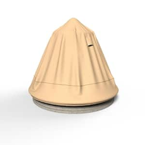 Sedona 30 in. L x 30 in. W x 48 in. H Tan Outdoor Fountain Cover