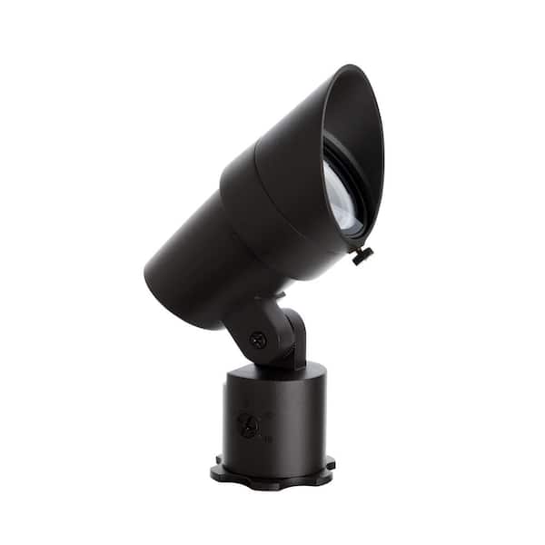 WAC LANDSCAPE Accent 1330 Lumens Black Low Voltage LED Outdoor Spotlight with IP66 Rated and 2700K LED