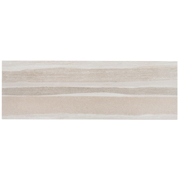 Arenza 12 in. x 36 in. Matte Warm Beige Ceramic Stone-look Large Format Tile (11.63 sq. ft./case)-4 Pack