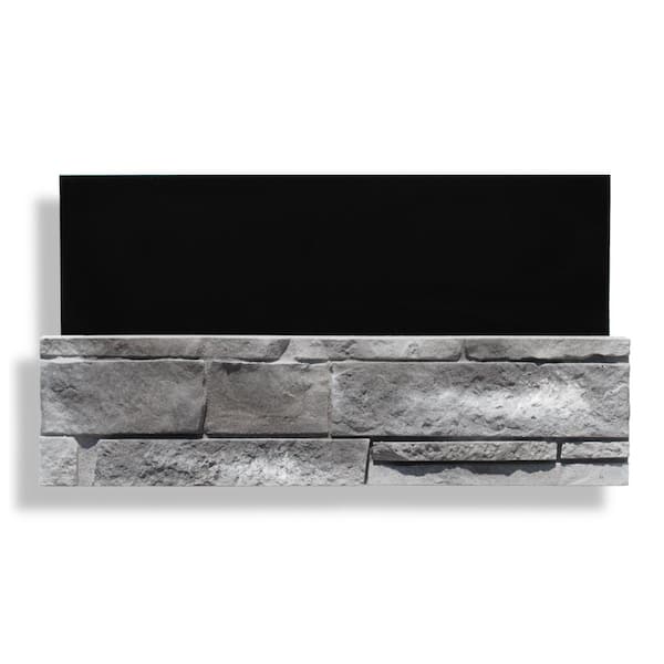 Silvermine Stone 6 in. x 24 in. Stone Veneer Ledgestone Flat Panel Evening Gray (Box of 8)