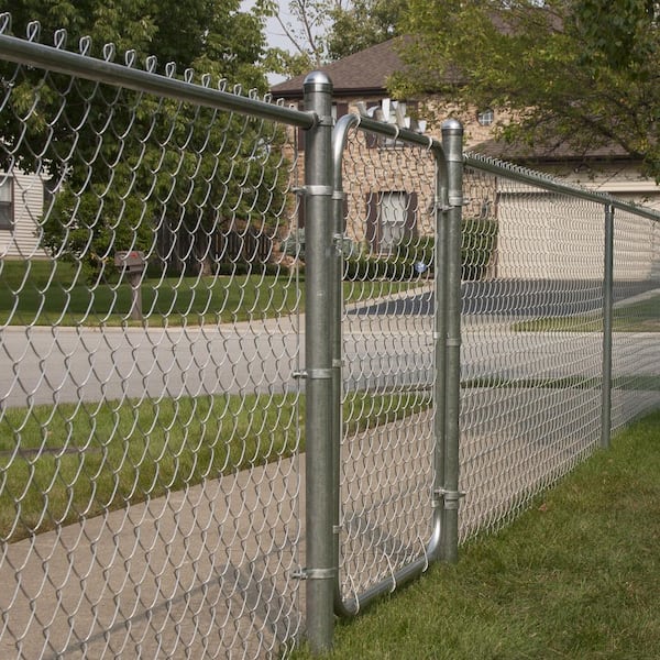 Galvanized Chain Link Fence Kit - Includes All Parts