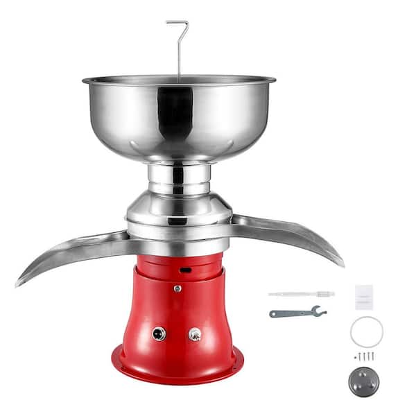 100 l/H Cream Separator, Sliver, 304 Stainless Steel Electric Milk Frother, 10500RPM Goat and Cow Milk Separator