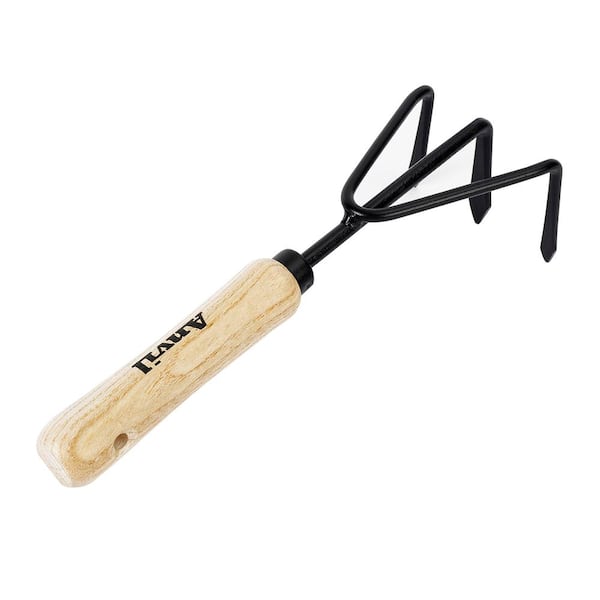5-2/5 in. Wood Handle Hand Cultivator
