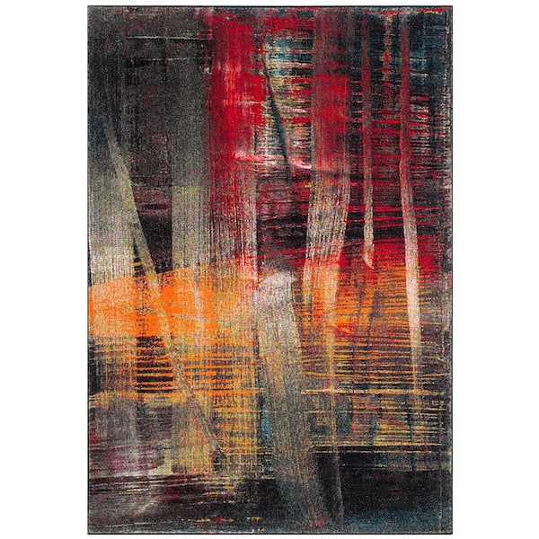 SAFAVIEH Porcello Multi 7 ft. x 9 ft. Abstract Area Rug