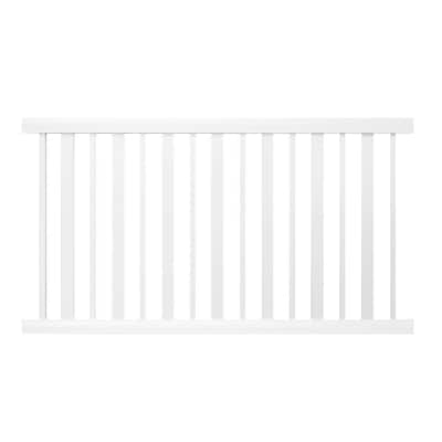 Weatherables Atlantis 4.5 ft. W x 4 ft. H White Vinyl Pool Fence Gate ...