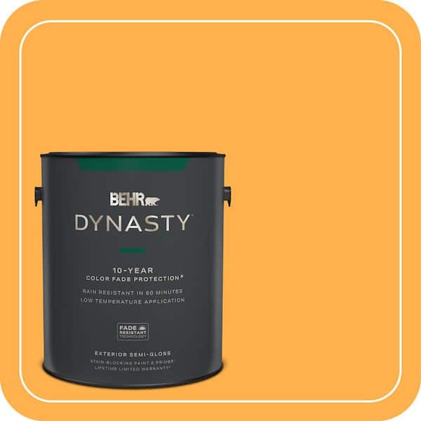 BEHR DYNASTY 1 gal. #P250-6 Splendor Gold Semi-Gloss Exterior Stain-Blocking Paint & Primer