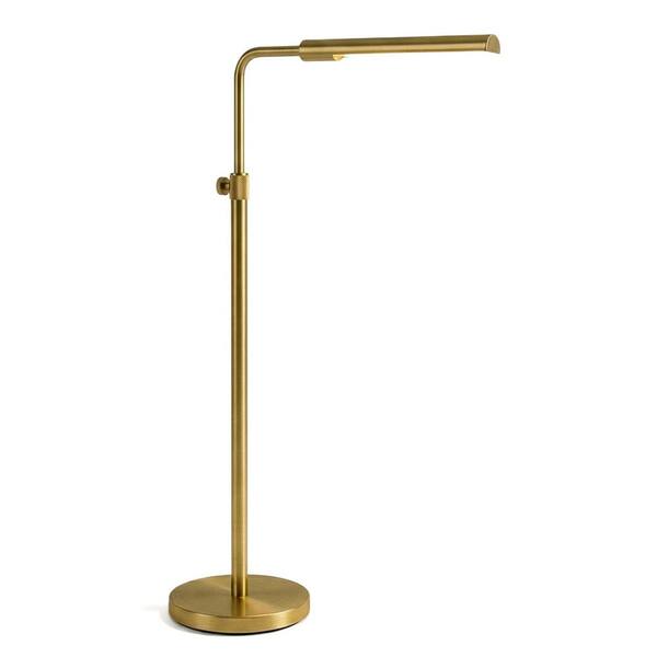 AIKVSXER 63 in. Brass Gold Standard LED Floor Lamp for Living Room