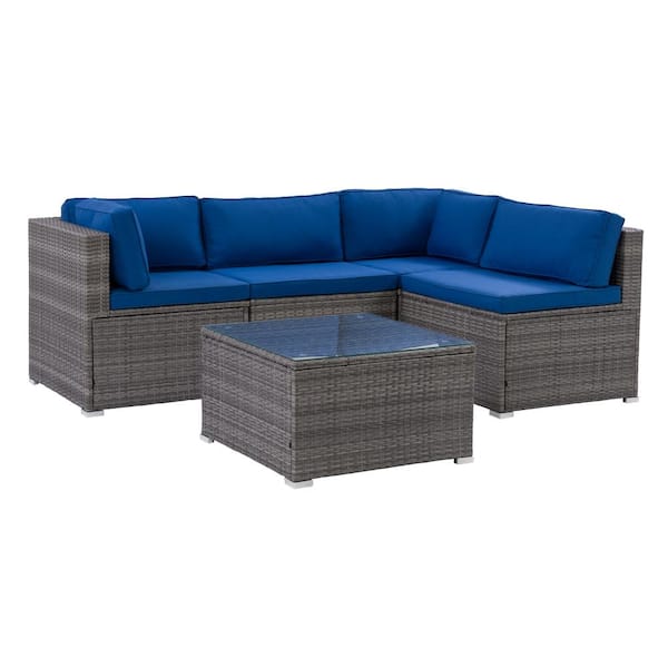 corliving parksville patio sectional set