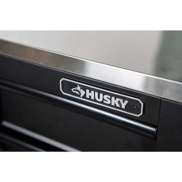 Husky 96 in. W x 24 in. D 9-Drawer Heavy-Duty Mobile Workbench
