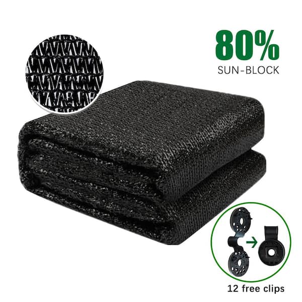 10 ft. x 16 ft. Shade Cloth 80% Sunblock, Protect Your Plant for Greenhouse, Patio Sun Shades and Privacy Screen Fence